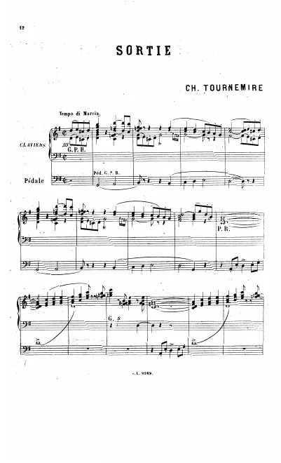 First page of Sortie en sol majeur