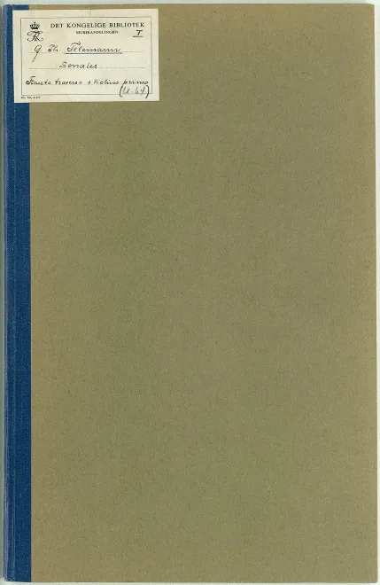 First page of 6 Sonatas