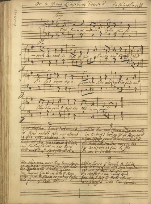 First page of One summer's morning Celia fair