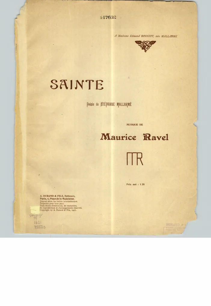 First page of Sainte