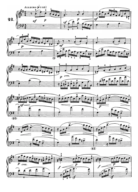 First page of Keyboard Sonata in E minor