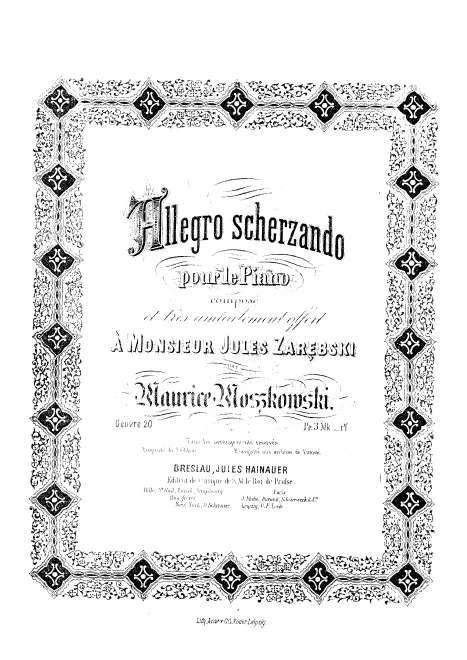 First page of Allegro scherzando