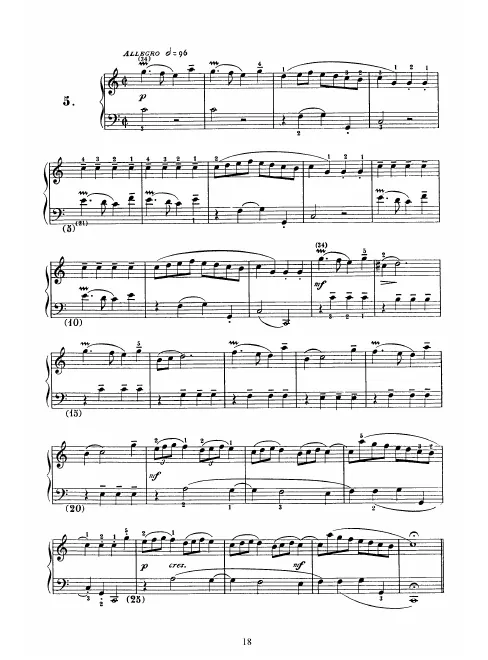 First page of Keyboard Sonata in C major