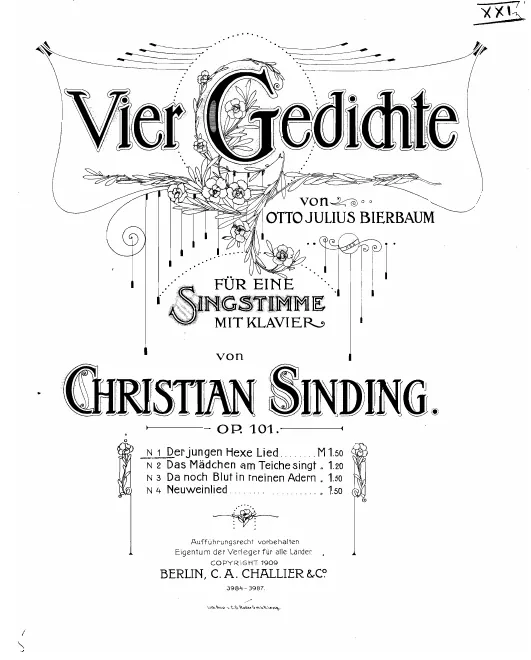 First page of 4 Gedichte