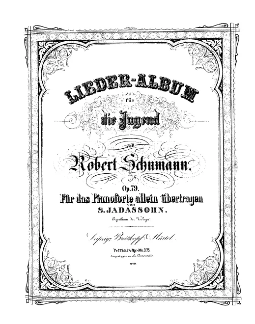 First page of Liederalbum für die Jugend