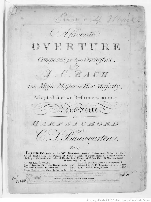 First page of Symphony in E-flat major