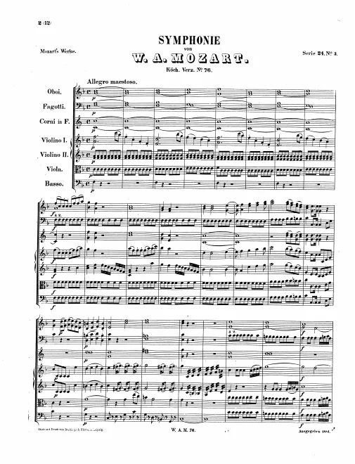 First page of Symphony No.43