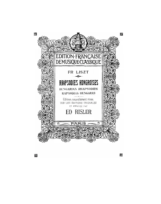 First page of Rhapsodies hongroises