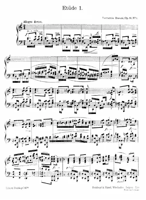 First page of 6 Études