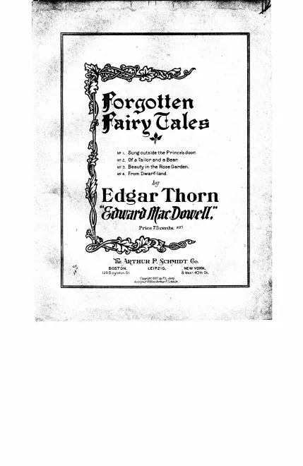 First page of Forgotten Fairy Tales