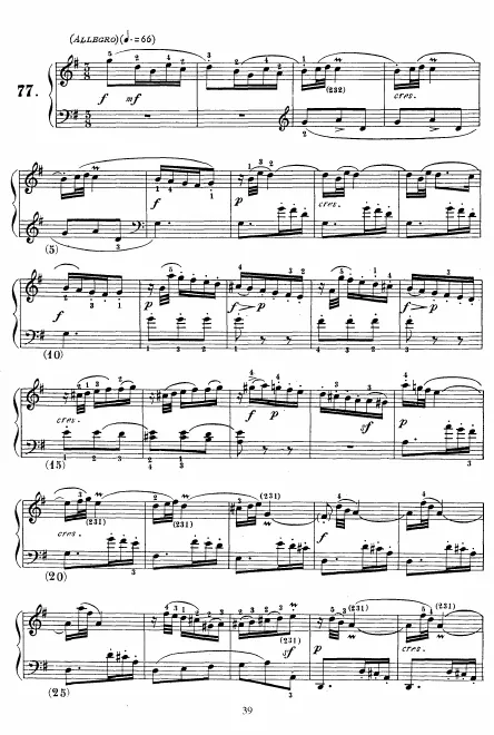First page of Keyboard Sonata in G major