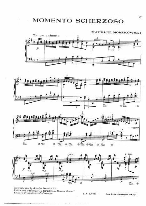 First page of Momento scherzoso