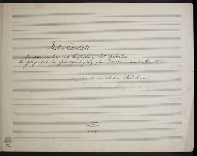First page of Festkantate