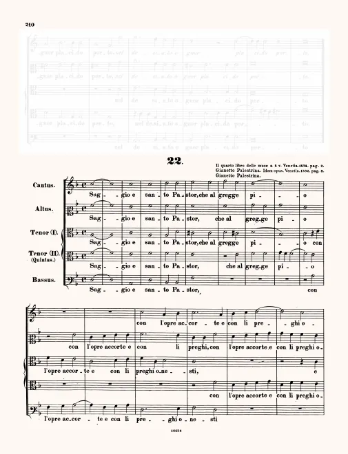 First page of Saggio e santo pastor