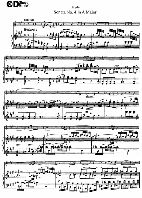 First page of Keyboard Sonata