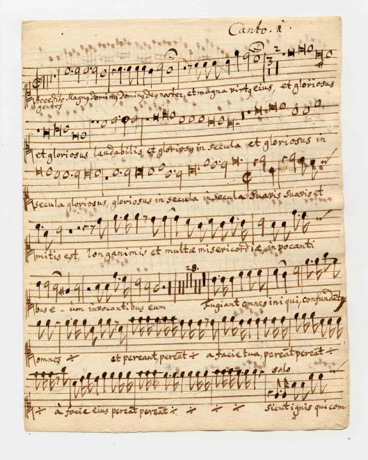 First page of Accedite gentes accurrite populi