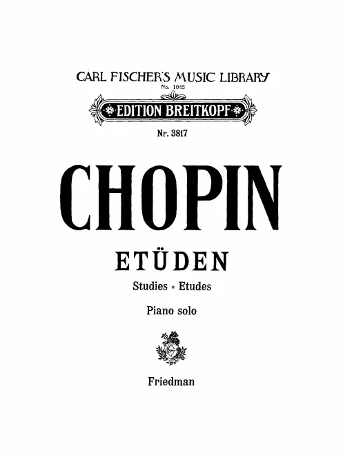 First page of Etudes