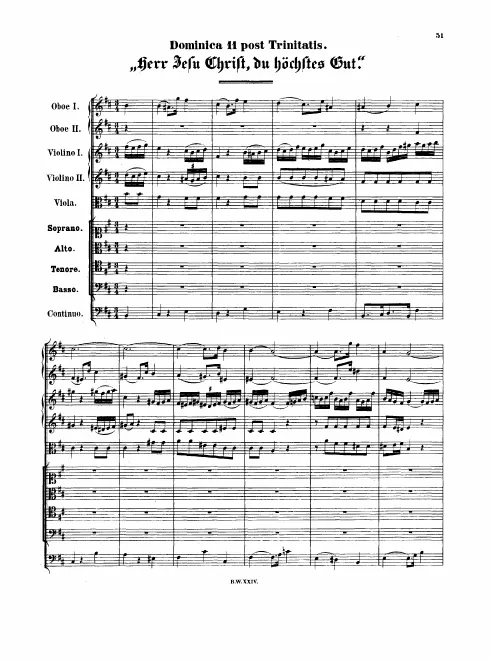 First page of Herr Jesu Christ, du höchstes Gut