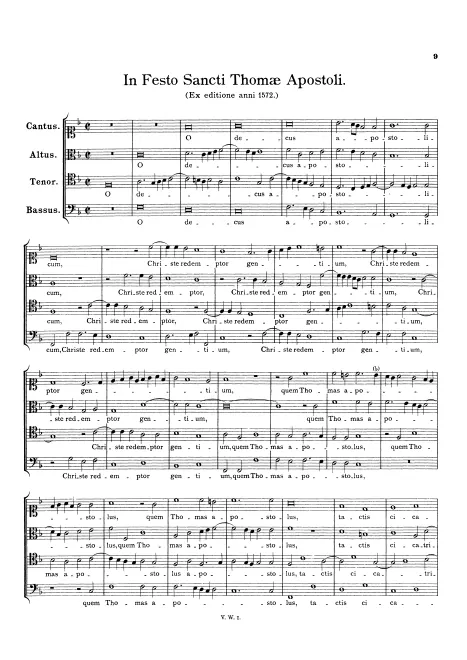 First page of O decus apostolicum