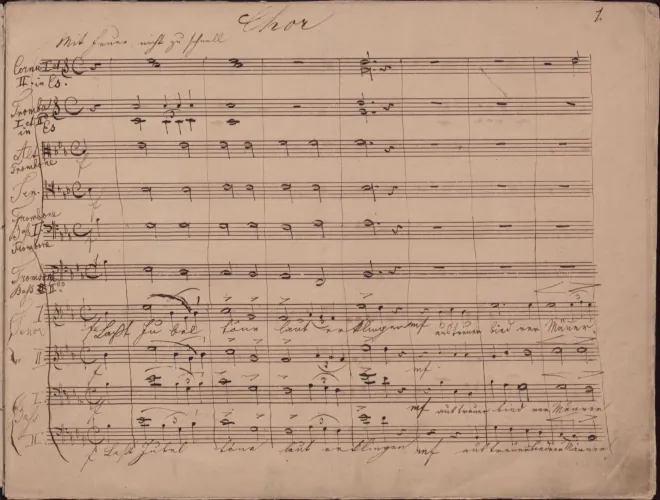 First page of Lasst Jubeltöne laut erklingen