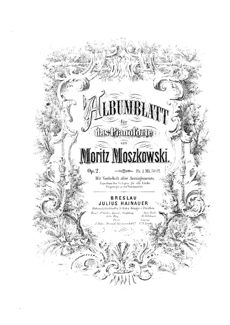 First page of Albumblatt