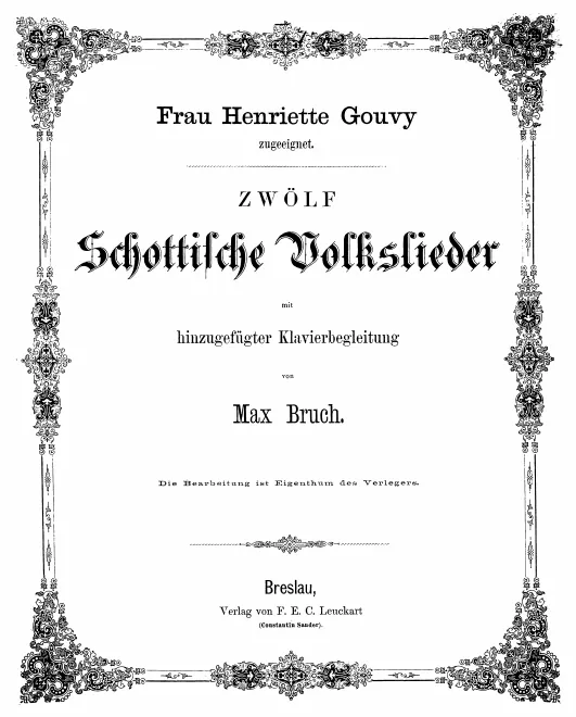 First page of 12 Schottische Volkslieder