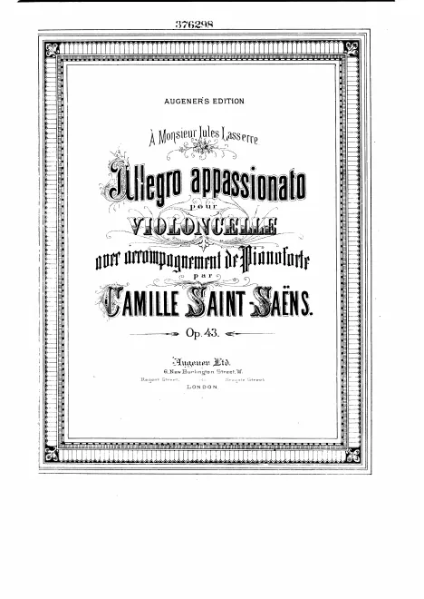 First page of Allegro Appassionato