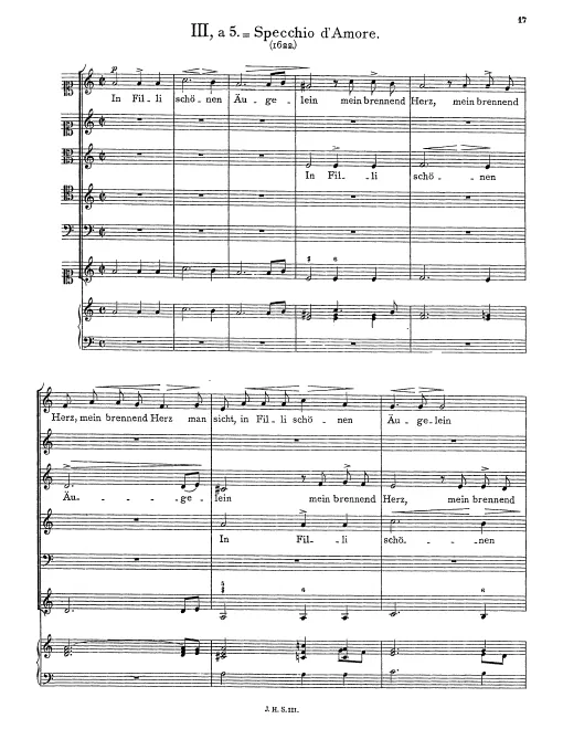 First page of In Filli schönen Äugelein