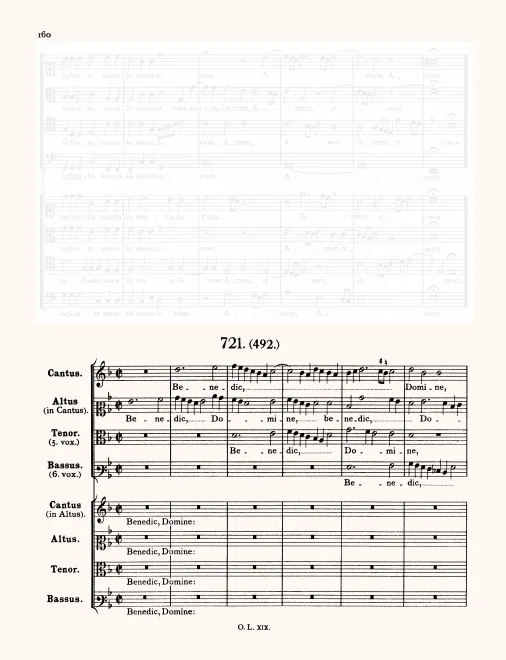First page of Benedic Domine domum istam