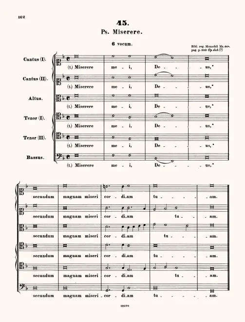 First page of Miserere mei