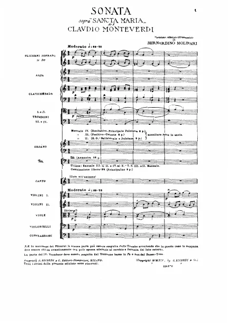 First page of Ch'io t'ami, e t’ami piú della mia vita