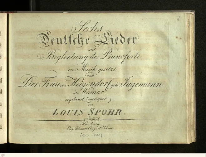 First page of 6 Deutsche Lieder