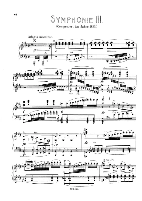 First page of Symphony No.3