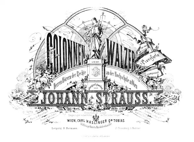 First page of Colonnen Walzer