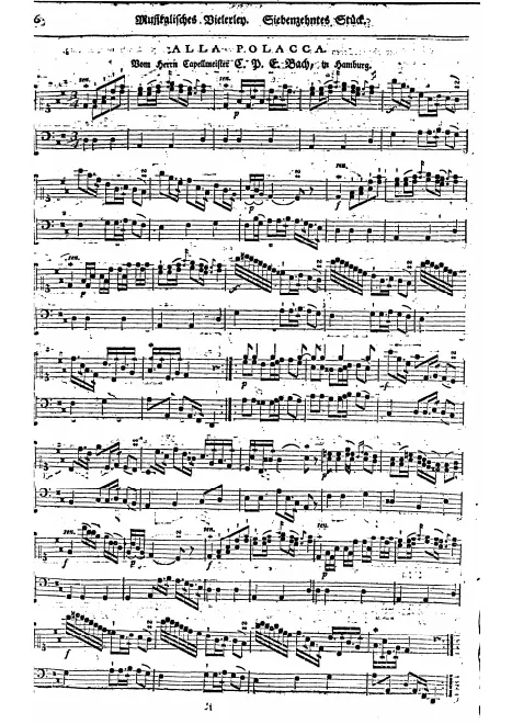First page of Alla polacca
