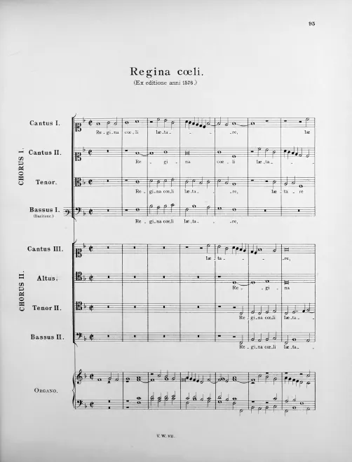 First page of Regina cæli, lætare