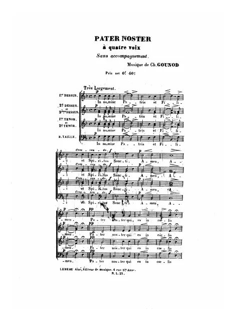 First page of Pater noster