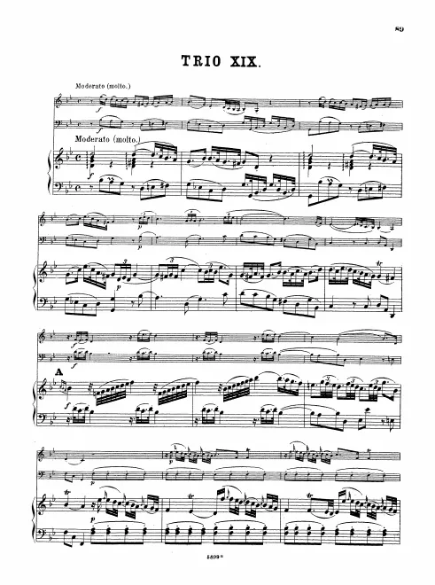 First page of Sonata in G minor