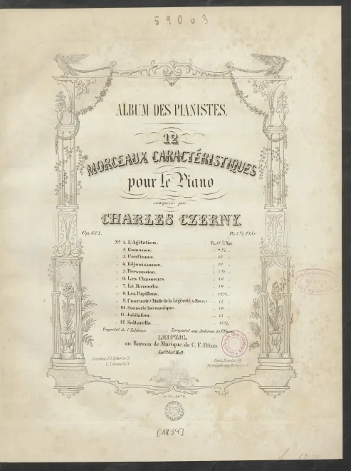 First page of Album des pianistes