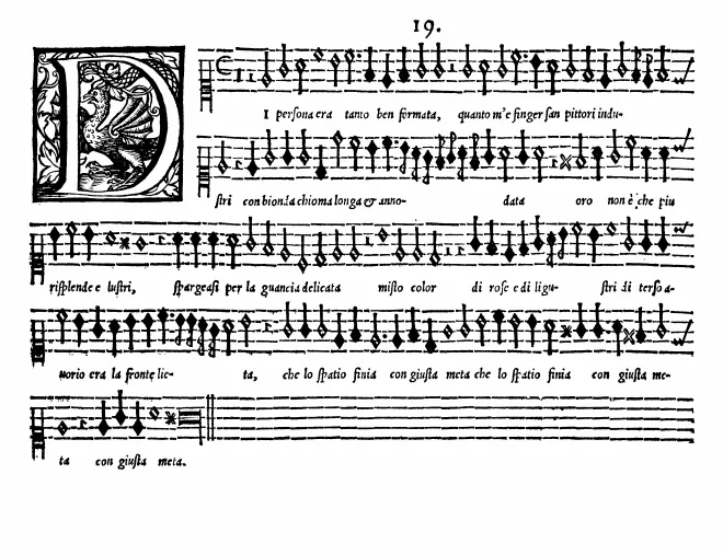 First page of Di persona era tanto ben formata
