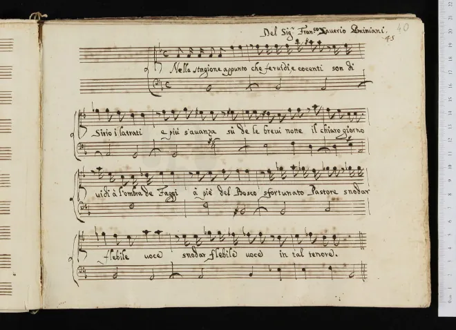 First page of Nella stagione appunto