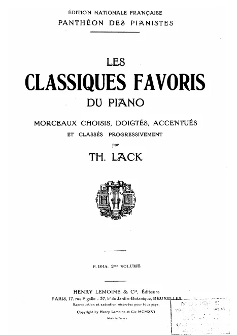 First page of Andante cantabile