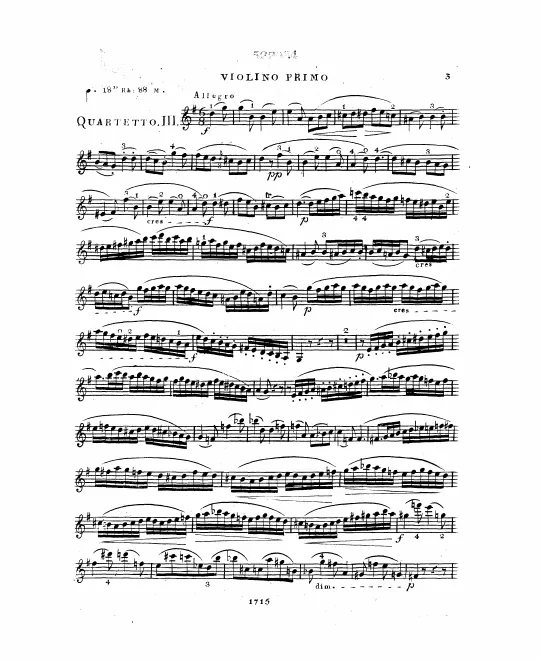 First page of String Quartet No.17