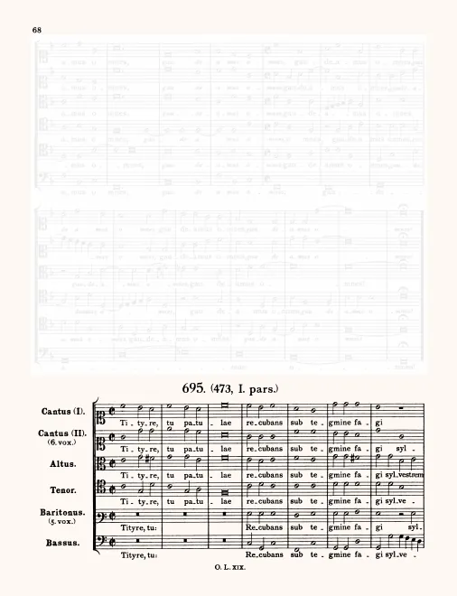 First page of Tityre tu patulae