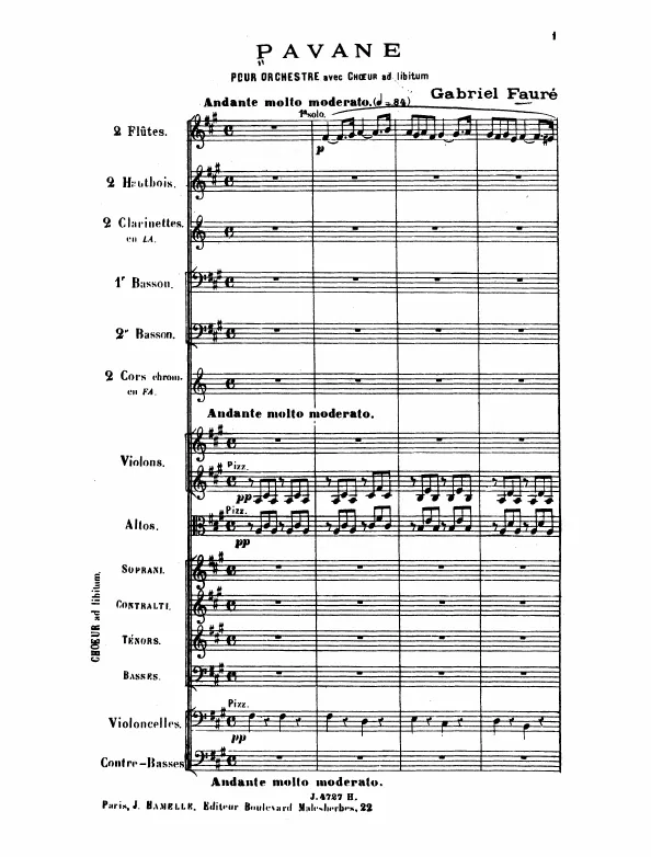 First page of Pavane