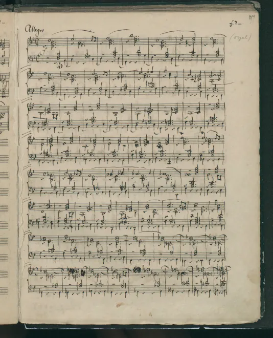 First page of Allegro in B-flat major