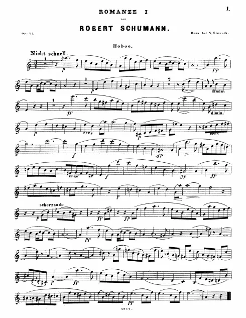 First page of 3 Romanzen