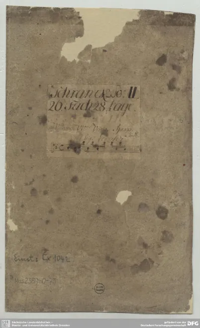 First page of Violin Concerto in B-flat major