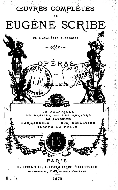 First page of Le drapier
