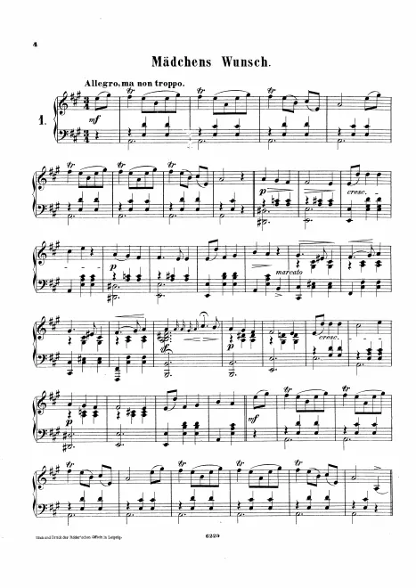 First page of Lieder
